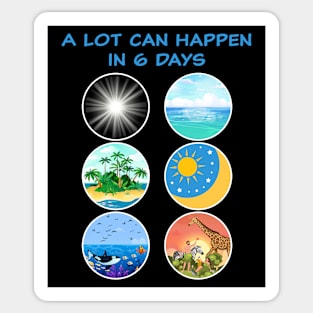 6 Days of Creation – Genesis 1-2 School Teacher & Kids Sticker